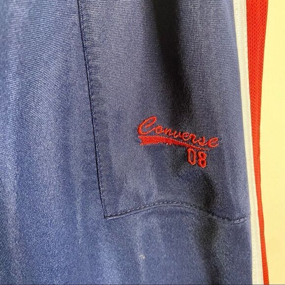 Converse Navy Track Pant Joggers Vintage Medium - Picture 2 of 10